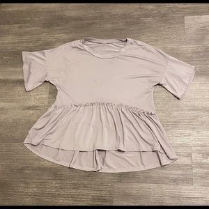 Off-pink peplum shirt